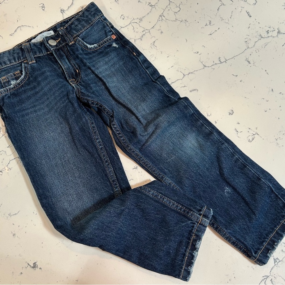 Zara Blue Straight-Leg Jeans